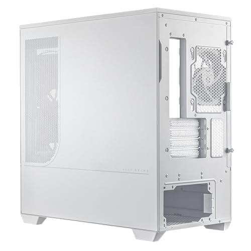 Asus Prime AP202 Micro ATX Mid Tower White with Tempered Glass Side Panel and USB 3.2 Gen 2x2 Type-C / USB 3.2 Gen 1 Type-A image