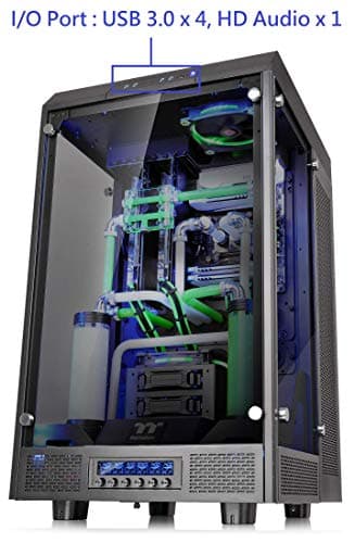 Thermaltake Tower 900 ATX Full Tower Black with Tempered Glass Side Panel and USB 3.2 Gen 1 Type-A image