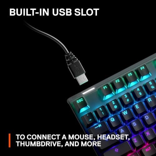 SteelSeries Apex Pro Gaming OmniPoint Adjustable Mechanical RGB Wired Keyboard image