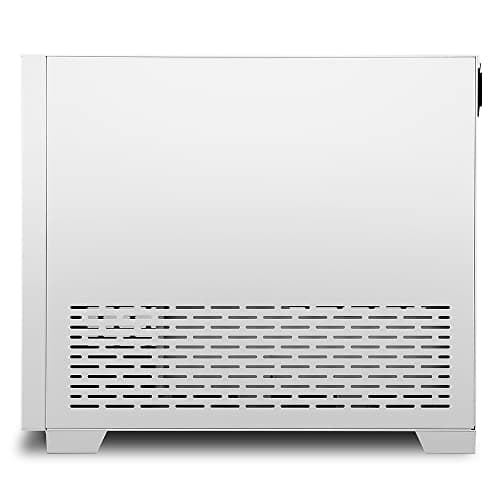 SHARKOON MS-Z1000 Micro ATX Mid Tower White Tempered Glass Side Panel with USB 3.2 Gen 1 Type-A Front Panel image