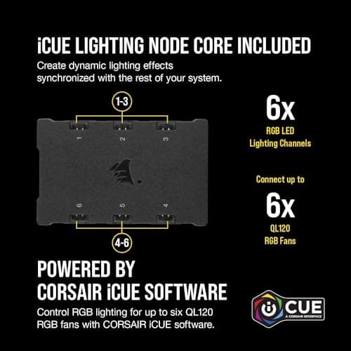Corsair iCUE QL120 120mm Black RGB PWM 3-Pack image