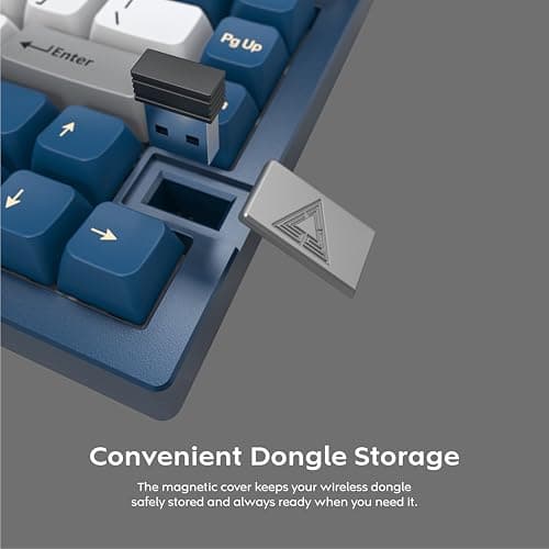 Montech MK75FB RGB Bluetooth/Wireless/Wired Mini Gateron G Pro 3.0 Brown Mechanical Keyboard image