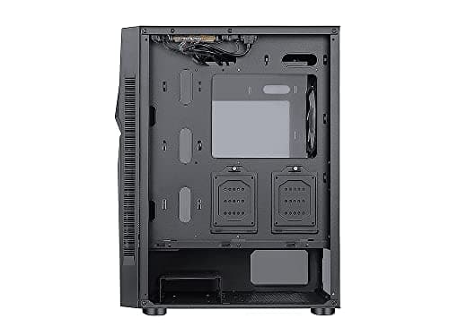 BGears b-Vortex-RGB ATX Mid Tower Black with Tempered Glass Side Panel and USB 3.2 Gen 1 Type-A, USB 2.0 Type-A Front Panel image