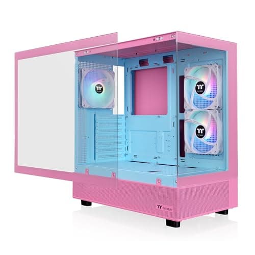 Thermaltake View 270 Plus ATX Mid Tower Pink / Blue Tempered Glass ARGB image