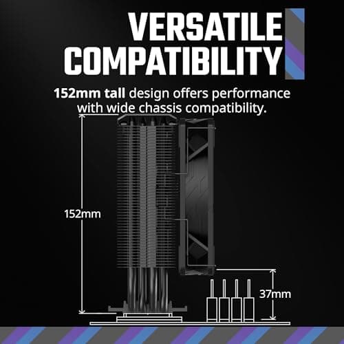 Cooler Master Hyper 212 Black Edition Air 159mm 42 CFM Black image