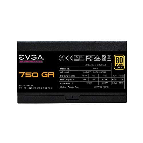EVGA SuperNOVA 750 GA 750W 80+ Gold Certified Fully Modular image