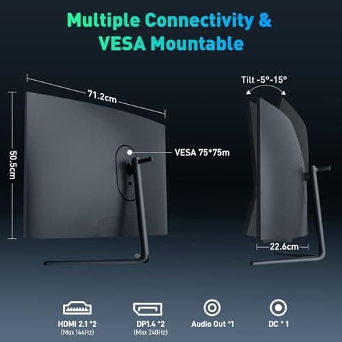 Titan Army C32C1S 31.5" 1440p 240Hz VA Curved Monitor image