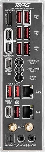 MSI MPG X870E CARBON WIFI AM5 DDR5 ATX image