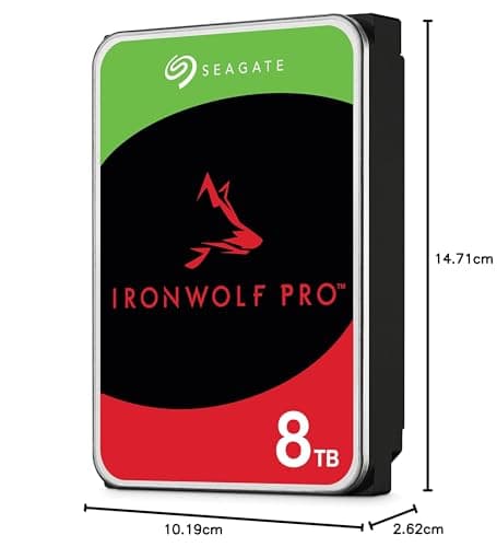 Seagate IronWolf Pro 8TB 3.5" HDD 7200RPM SATA image
