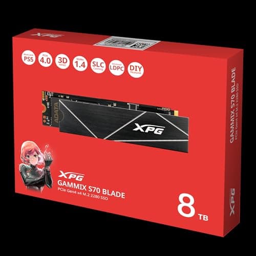 ADATA XPG GAMMIX S70 Blade 8TB SSD M.2 PCIe 4.0 NVMe image