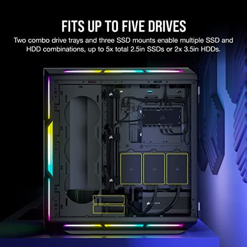 Corsair iCUE 5000T ATX Mid Tower RGB Tempered Glass Side Panel image