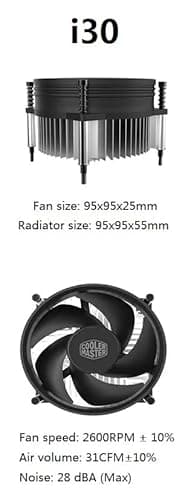 Cooler Master I30 Air 55mm Black / Silver image