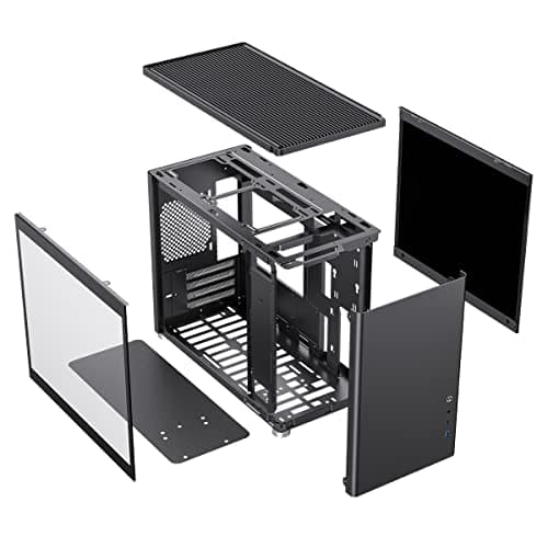GameMax Spark Micro ATX Mid Tower Black with Tempered Glass Side Panel and USB 3.2 Gen 1 Type-C / USB 3.2 Gen 1 Type-A image