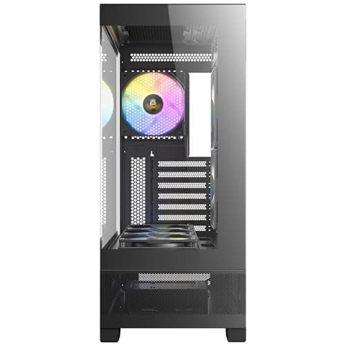 Antec CX700 RGB ELITE ATX Mid Tower Black Tempered Glass Side Panel, USB 3.2 Gen 2 Type-C, USB 3.2 Gen 1 Type-A image