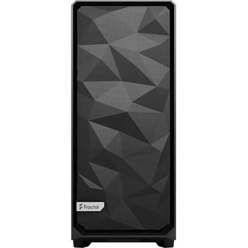 Fractal Design Meshify 2 XL ATX Full Tower Black with Tinted Tempered Glass Side Panel and USB 3.2 Gen 2 Type-C, USB 2.0 Type-A image