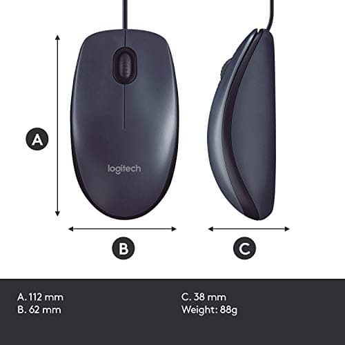 Logitech B100 Wired Optical Mouse image