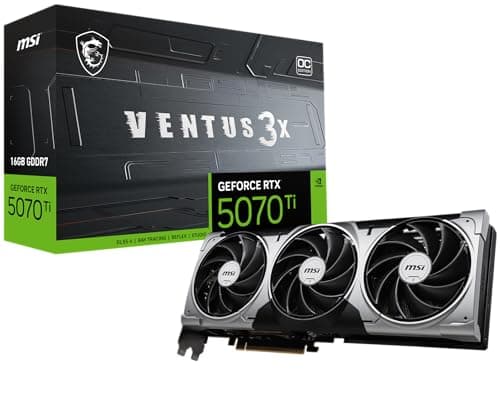 MSI VENTUS 3X OC GeForce RTX 5070 Ti 16GB GDDR7 Silver / Black main image