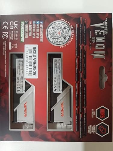 Patriot Viper Venom Black / White DDR5-6000 CL36 64GB (2x32GB) image