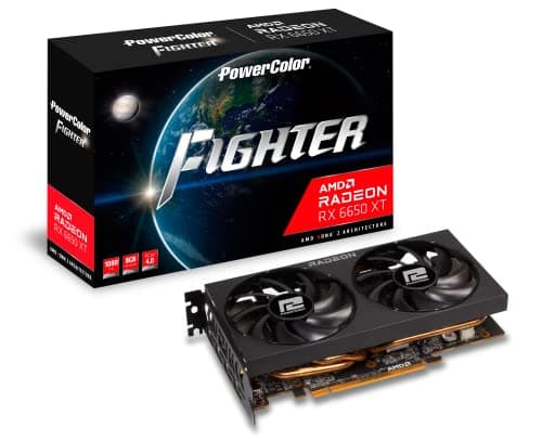 PowerColor Fighter Radeon RX 6650 XT 8GB GDDR6 Black main image