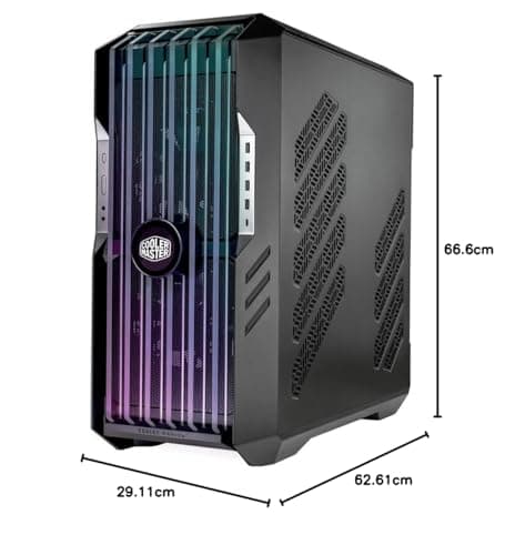 Cooler Master HAF 700 EVO ATX Full Tower Gray / Black with Tempered Glass Side Panel and USB 3.2 Gen 2 Type-C, USB 3.2 Gen 1 Type-A image