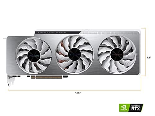 Gigabyte GeForce RTX 3070 Ti Vision OC 8GB GDDR6X White / Silver image