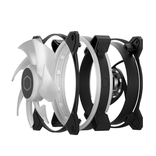 Cooler Master MasterFan MF120 Halo² 120mm Black PWM Addressable RGB 3-Pack image