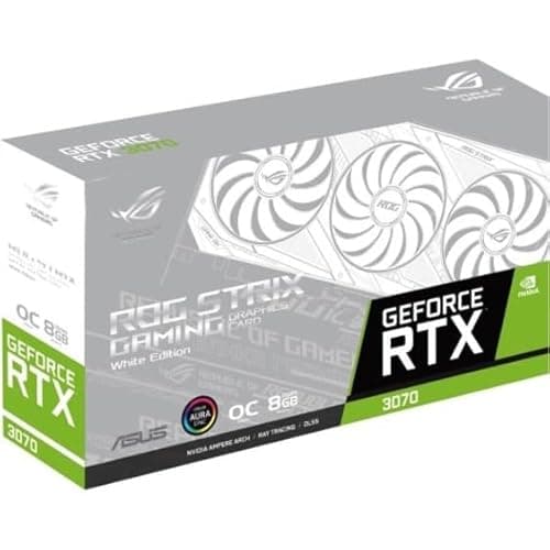 Asus ROG STRIX WHITE OC V2 GeForce RTX 3070 LHR 8GB GDDR6 White image