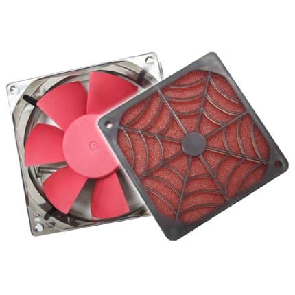 Evercool Spider Filter 120mm 80 CFM Red 1-Pack image