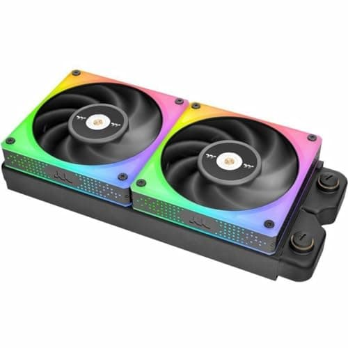 Thermaltake TOUGHFAN 12 120mm Black 53.75 CFM RGB 3-Pack image