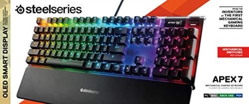 SteelSeries Apex 7 RGB Wired SteelSeries QX2 Red Mechanical Gaming Keyboard image