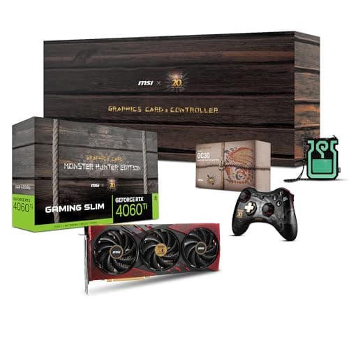 MSI GAMING SLIM MONSTER HUNTER EDITION GeForce RTX 4060 Ti 8GB GDDR6 Red / Black main image