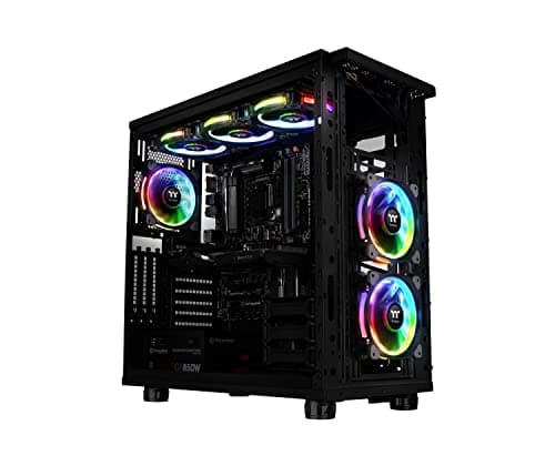 Thermaltake Riing Plus TT 120mm Black Addressable RGB PWM 48.34 CFM 5-Pack image