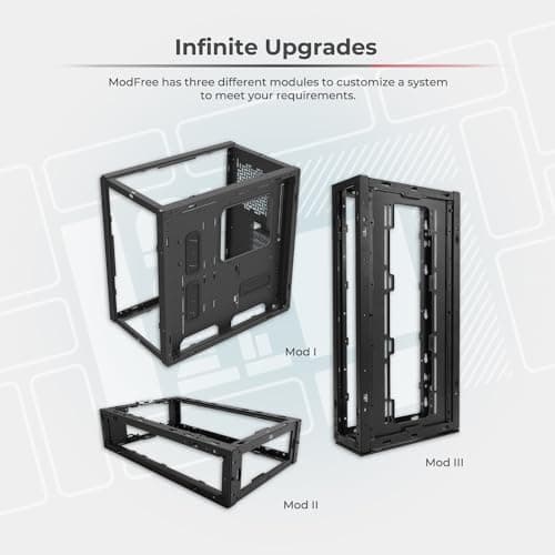 In Win ModFree Base ATX Full Tower Black Tempered Glass Side Panel image
