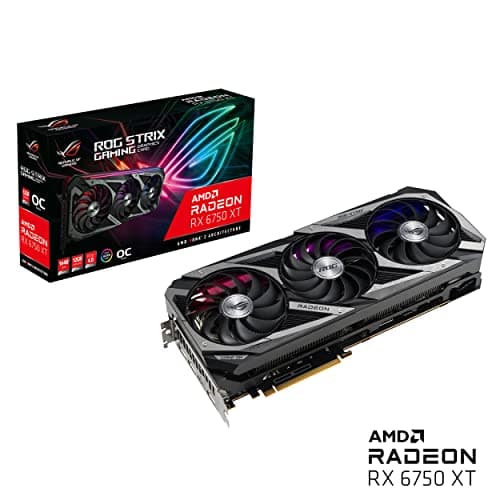 Asus Radeon RX 6750 XT ROG STRIX GAMING OC 12GB GDDR6 Black / Gray image