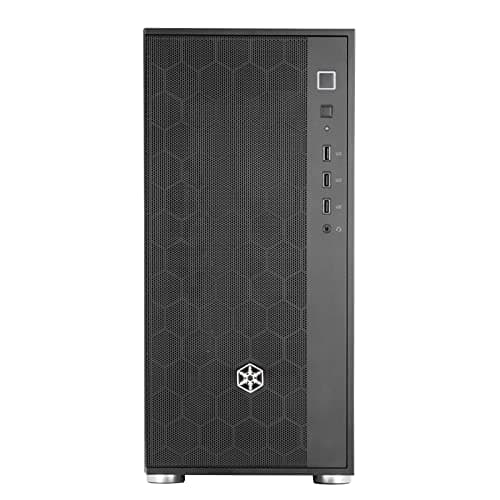 Silverstone FARA R1 PRO V2 ATX Mid Tower Black with Tempered Glass Side Panel and USB 3.2 Gen 1 Type-A, USB 2.0 Type-A image