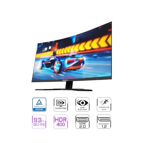 Gigabyte G32QC A 31.5" 1440p 165Hz VA Curved Monitor image