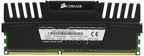 Corsair Vengeance Black / Silver DDR3-1600 CL9 12GB (3x4GB) image