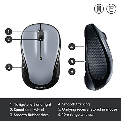 Logitech M325 Wireless Optical Silver Mouse image