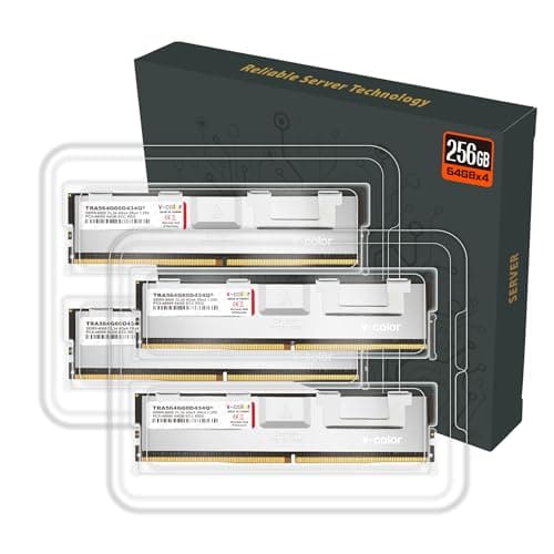 V-Color TRA564G60D434Q Registered White DDR5-6000 CL34 256GB (4x64GB) image