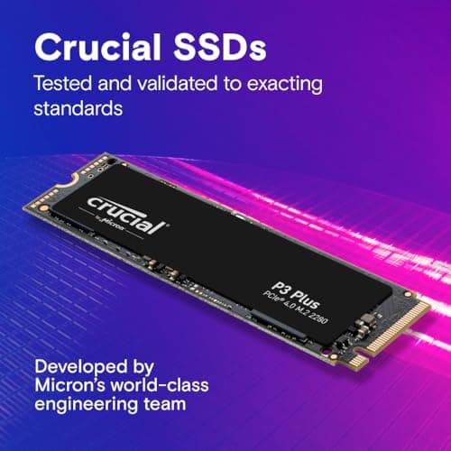 Crucial P3 Plus 1TB SSD M.2-2280 PCIe 4.0 x4 NVMe image