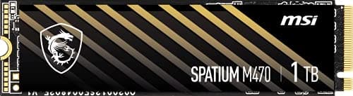 MSI SPATIUM M470 1TB SSD M.2-2280 PCIe 4.0 X4 NVMe image
