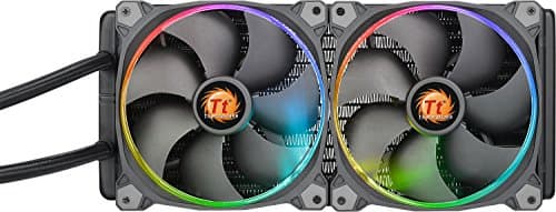 Thermaltake Water 3.0 Riing RGB Water 280mm 81.2 CFM RGB Black / Red image