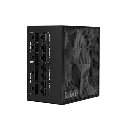 Lian Li SX Platinum 1200W SXP Compact ATX Form Factor Power Supply w/ 12V-2x6 Cable - ATX 3.1 & PCIE 5.1 Compliant - 140mm Fan - Full Modular - 10 Year Warranty - Black (SX1200P.B) main image