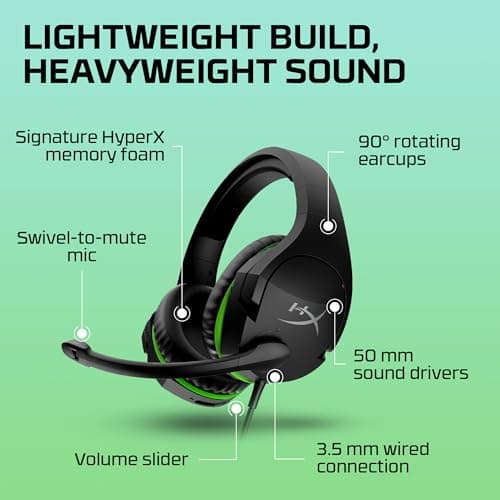 HP HyperX CloudX Stinger Core Xbox Closed Gaming Headset image