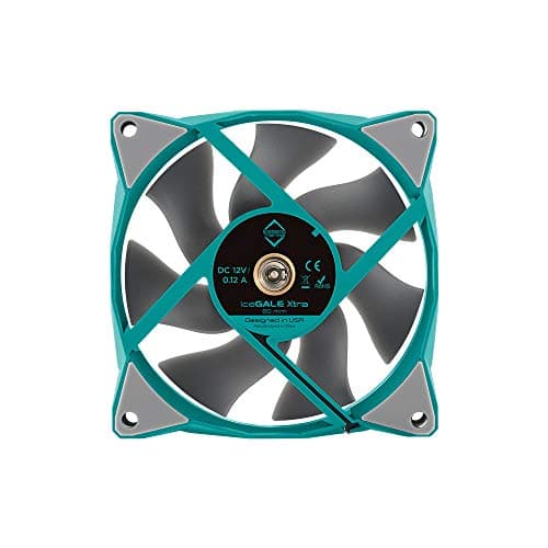 Iceberg Thermal IceGALE Xtra 80mm Teal / White 37 CFM PWM 1-Pack image