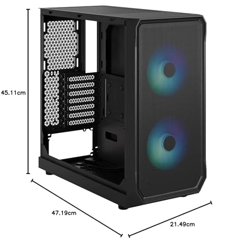 Fractal Design Focus 2 RGB ATX Mid Tower Black Tempered Glass Side Panel image