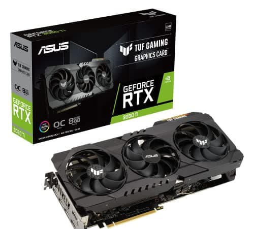 Asus TUF GAMING OC GeForce RTX 3060 Ti 8GB GDDR6X Black image
