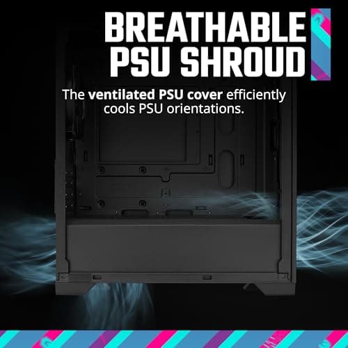 Cooler Master Elite 301 Lite Micro ATX Mini Tower Black with Tempered Glass Side Panel and USB 3.2 Gen 1 Type-C and USB 3.2 Gen 1 Type-A image