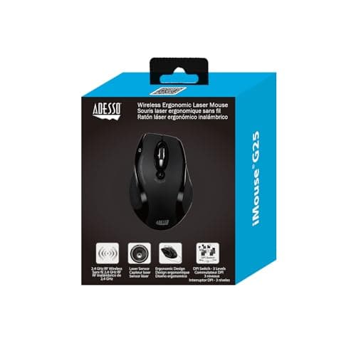 Adesso IMOUSE G25 Wireless Laser Mouse image