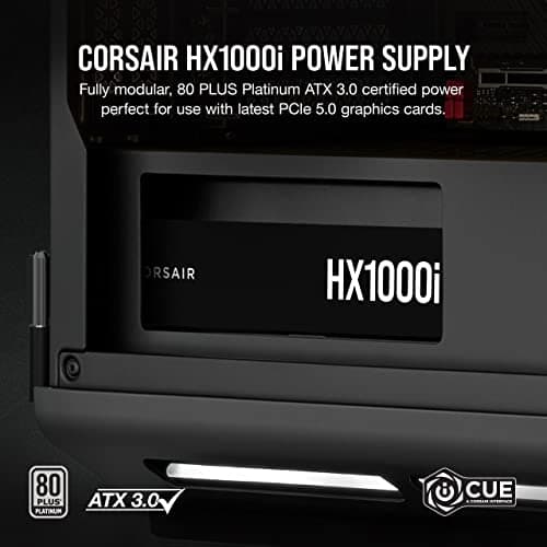 Corsair HX1000i (2023) Black ATX 1000W Fully Modular 80+ Platinum Certified image